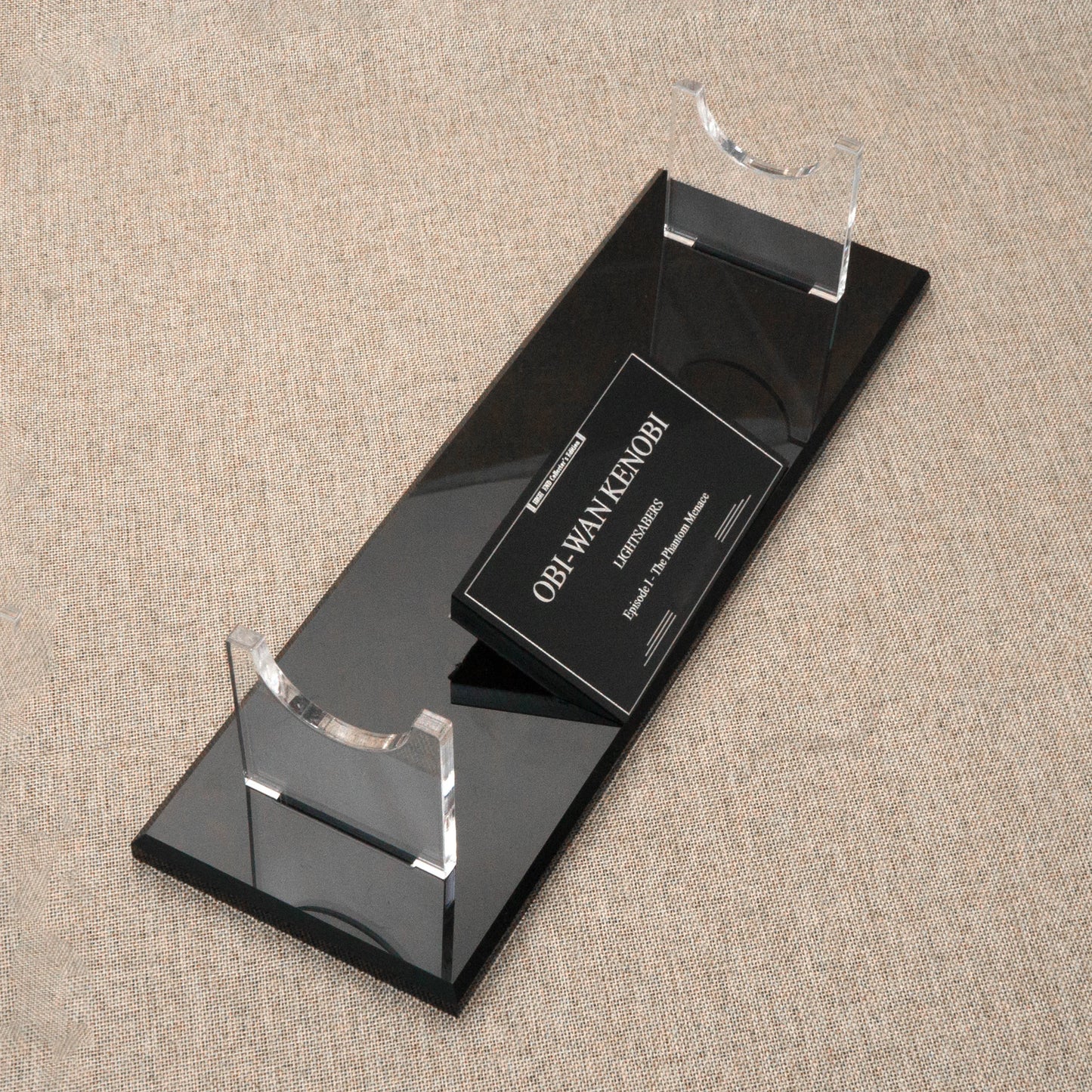 Obiwan EP1 Lightsabers collection display stand saber nameplate acrylic material 89sabers ELFsaber TXQsaber LGTsaber Can be used