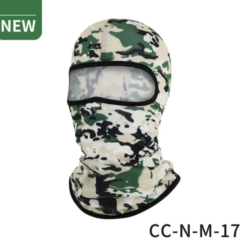 Breathable Balaclava Motorcycle Face Mask Moto Helmet Bandana Hood Windproof Dustproof Face Shield Men's MTB Bike Full Face Mask