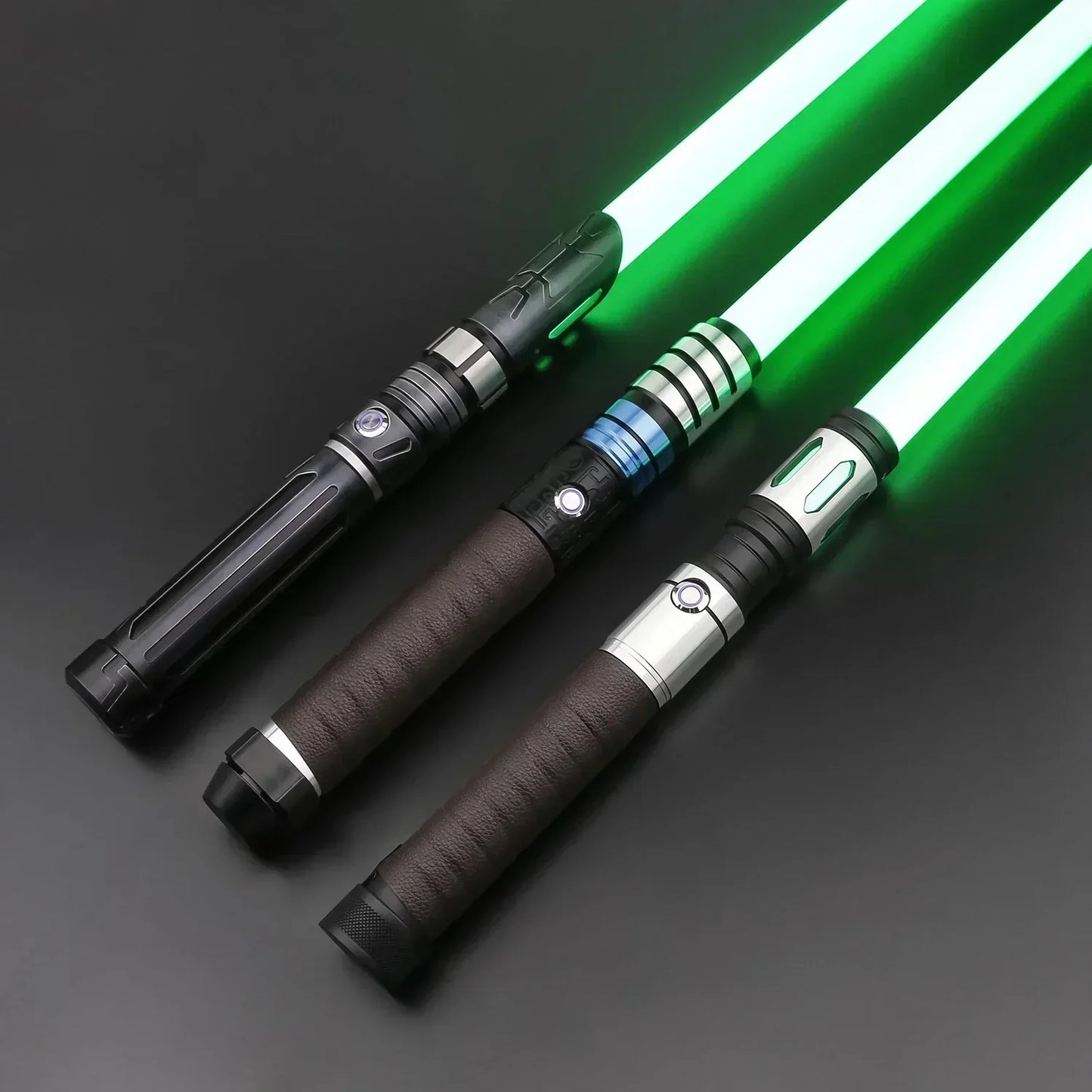 TXQSABER Heavy Dueling RGB Lightsaber NeoPixel SNV4 Smooth Swing Metal Hilt with Strap Blaster Force Jedi Cosplay Toys for Adult