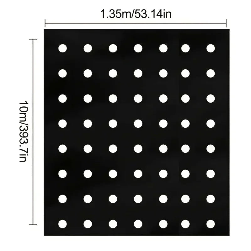 Grow Your Vegetables with Our High-Quality Black Plastic MulchFilm - Perfect for Greenhouses and Plant Protection!
