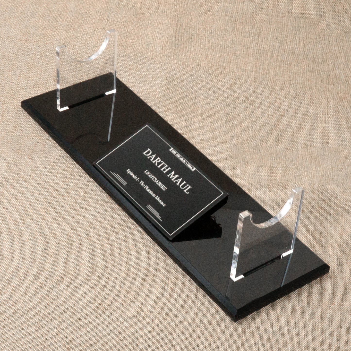 DARTH MAUL Lightsabers collection display stand saber nameplate acrylic material 89sabers ELFsaber LGTsaber Can be used