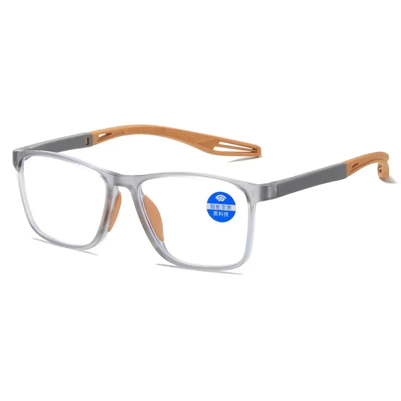 Photochromic Reading Glasses Men Women Anti Blue Light Sports Glasses