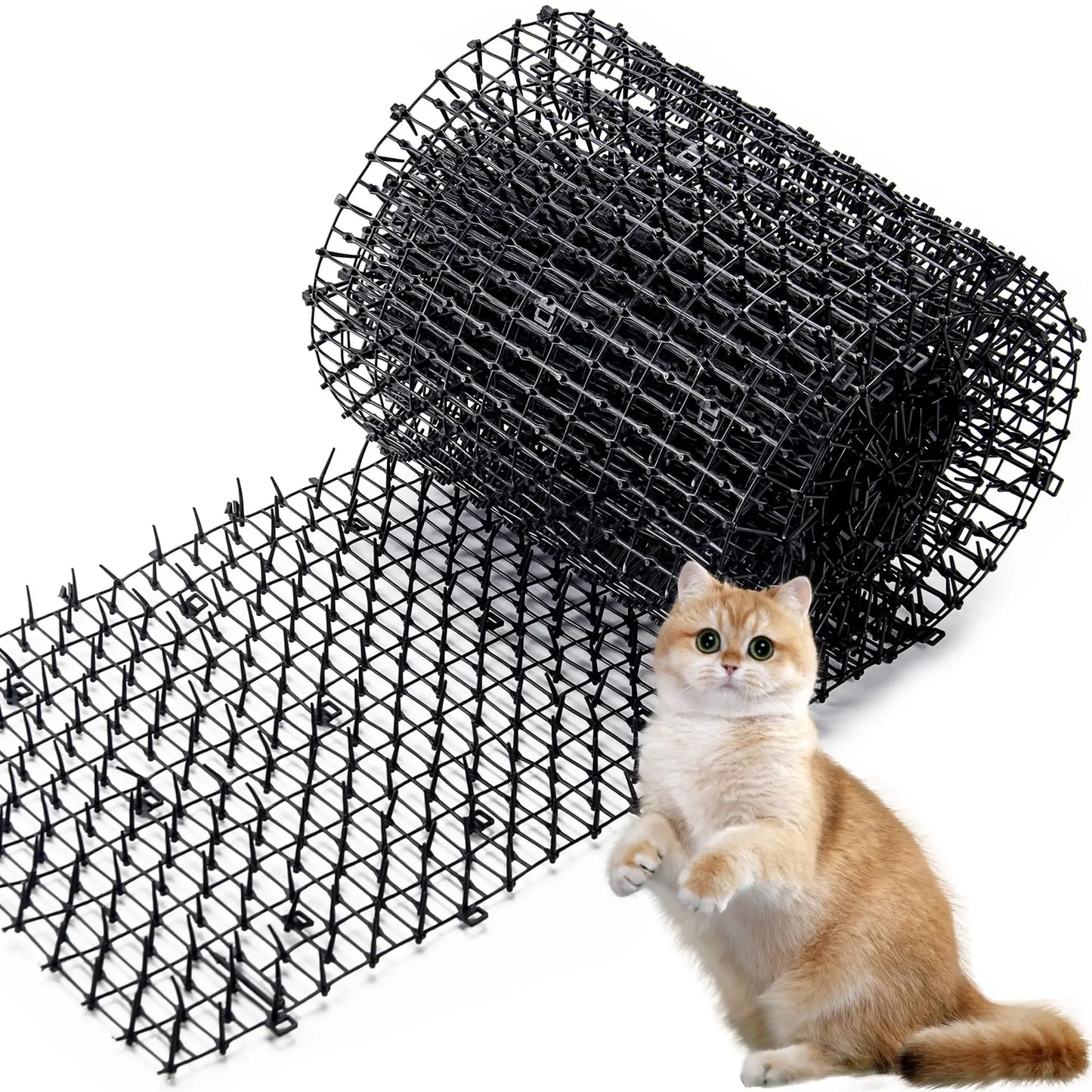 2M Dog Cat Scat Mat Animal Deterrent Repellent Plastic Scarer-Spike Tool Polypropylene Anti Cat Mat Household Garden Tools