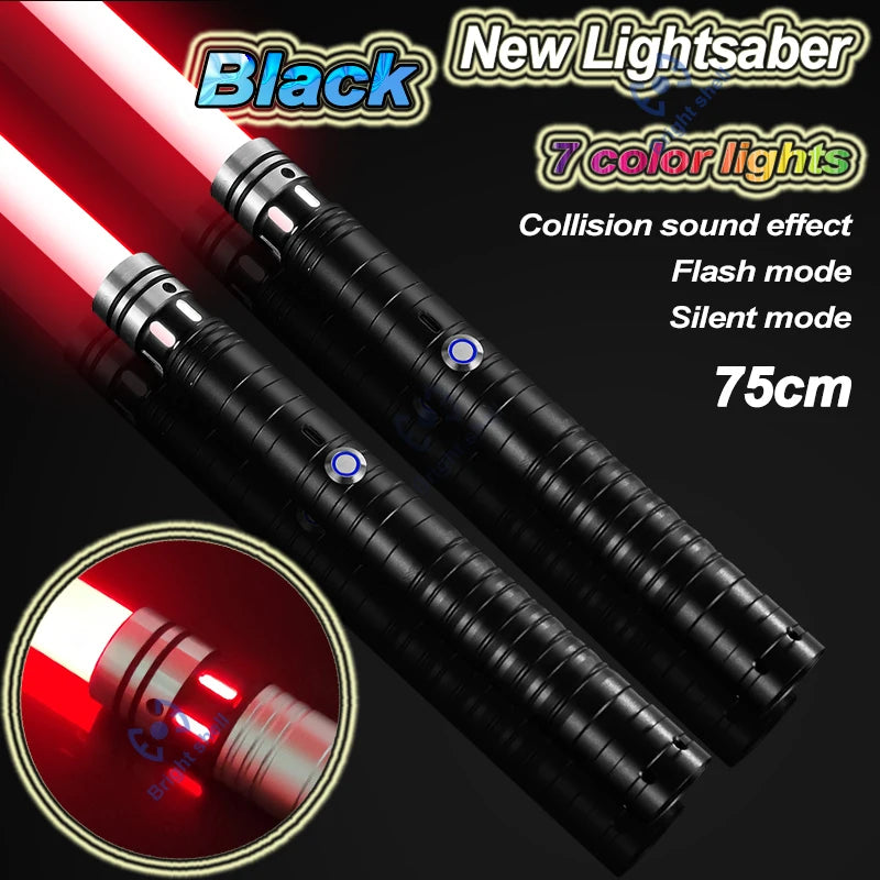 RGB Metal Lightsaber Laser Sword Toys Light Saber 15Color Change Kids Soundfonts Force FX FOC Blaster Toys Jedi Laser Sword Gift