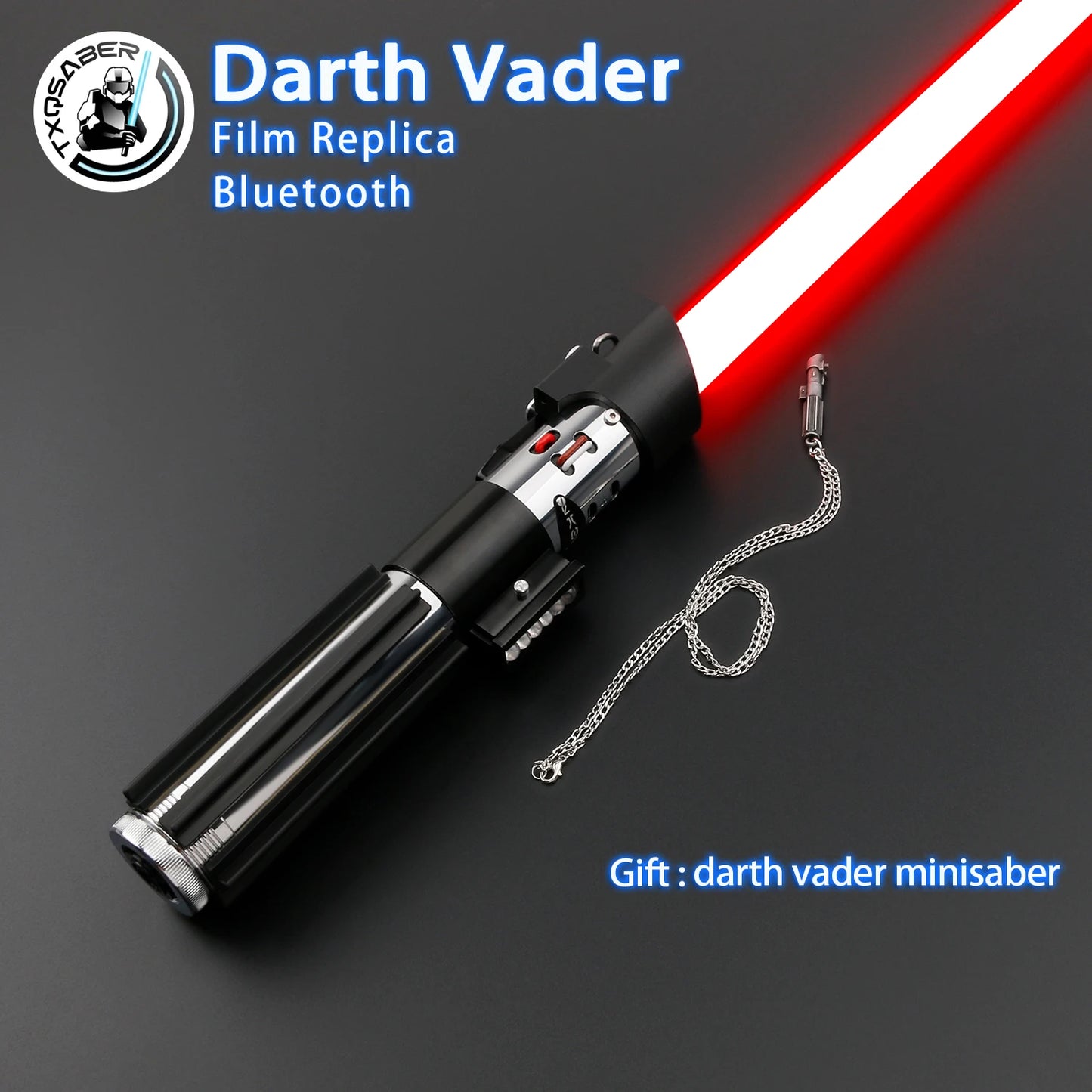 TXQSABER High Quality Darth Vader Neo Pixel Lightsaber Force Heavy Dueling Smooth Swing Light Saber Infinite Color Changing