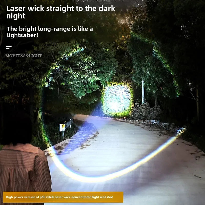 Rechargeable LED Flashlight Zoomable Torch with LCD Display 3 Modes Waterproof High Power Hand Light Outdoor Wilderness Camping