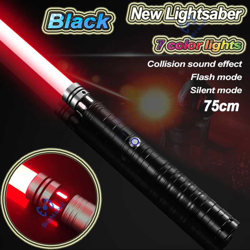 RGB Metal Lightsaber Laser Sword Toys Light Saber 15Color Change Kids Soundfonts Force FX FOC Blaster Toys Jedi Laser Sword Gift