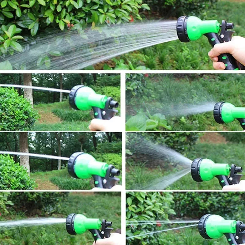 Manguera mágica expandible 2024, lavado de coches de alta presión, 7 funciones de pulverización de agua, pistola de agua, mangue