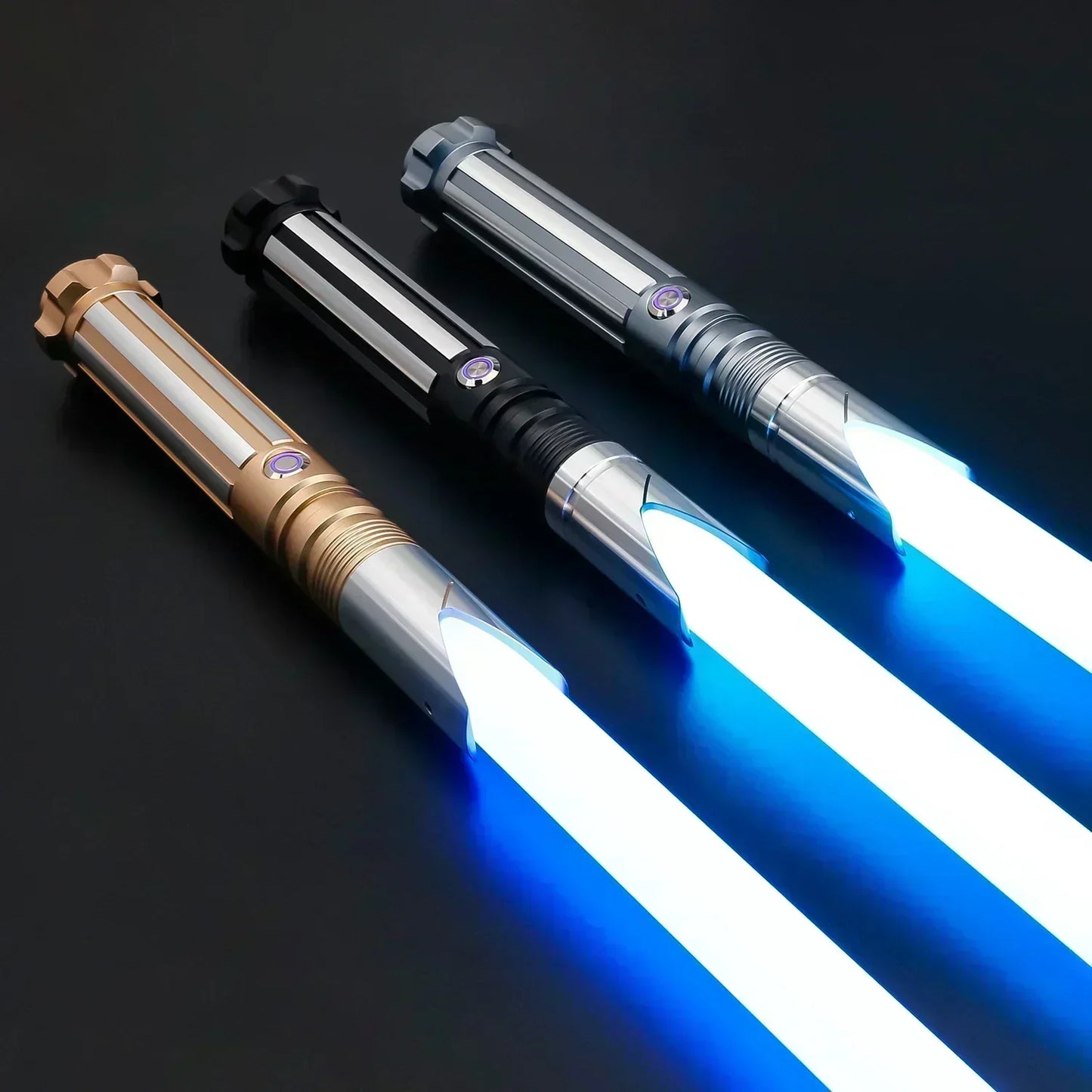 TXQSABER Heavy Dueling RGB Lightsaber NeoPixel SNV4 Smooth Swing Metal Hilt with Strap Blaster Force Jedi Cosplay Toys for Adult