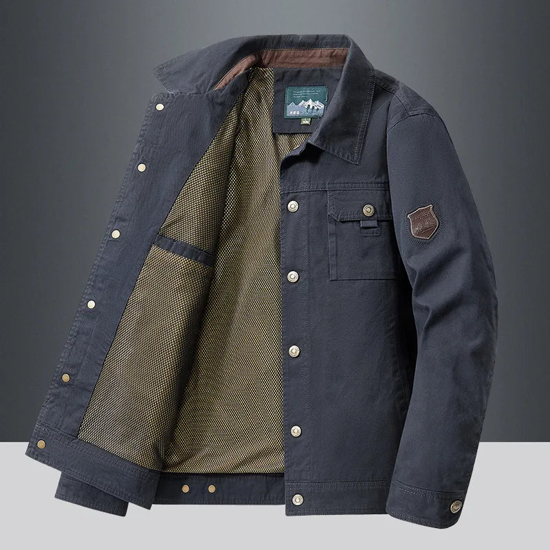 Spring Autumn Jacket Men Cotton Windbreaker Bomber Coat Military Men's Tactics Jackets Man Cargo Casual Jacket Mens Clothes New