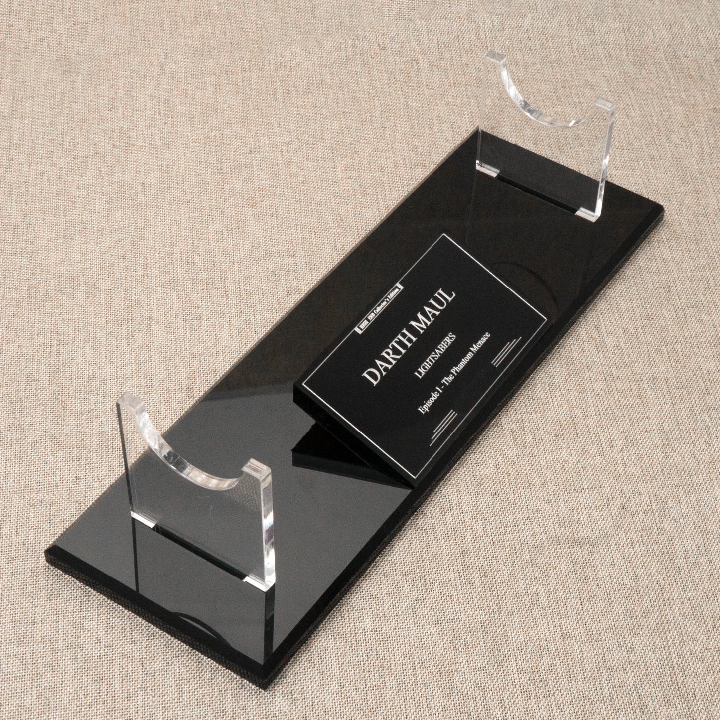 DARTH MAUL Lightsabers collection display stand saber nameplate acrylic material 89sabers ELFsaber LGTsaber Can be used