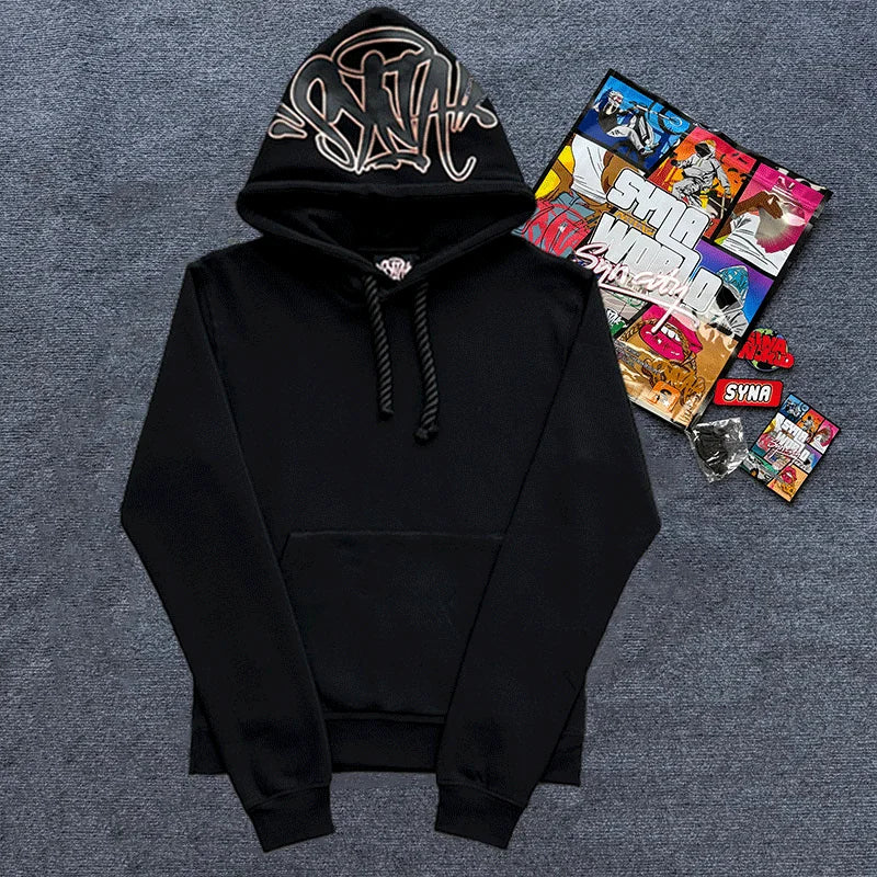 Sy UK Fashion Street Tracksuit y2k Harajuku Men's / Women's Casual Loose Hoodies Pants Hip Hop Sportswear Tops Sports Trousers
