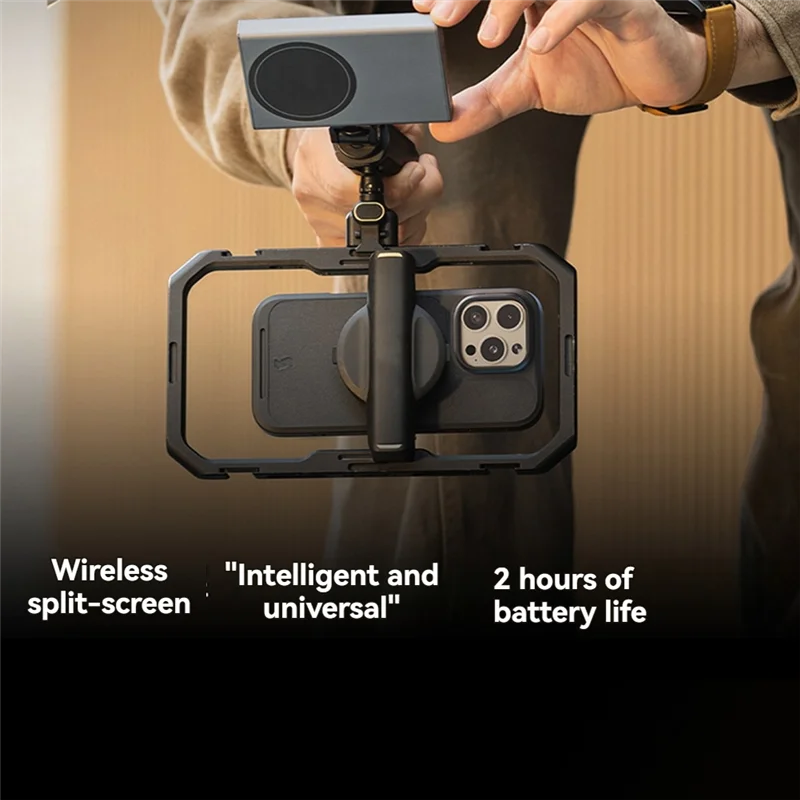 -A96Z Wireless Video Monitor Kit For Vlogging With Remote For Iphone & Android Phones