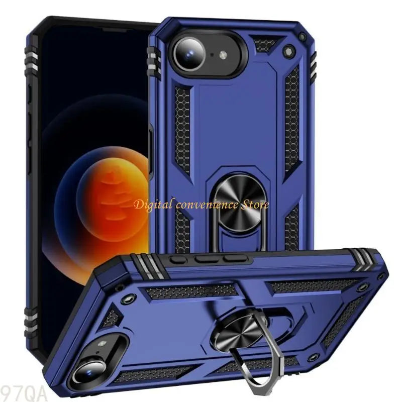 97QA Shield Stand Case TPU & PC Combine Cover Shockproof Protections with Car Mount compatibilities for phone 16E