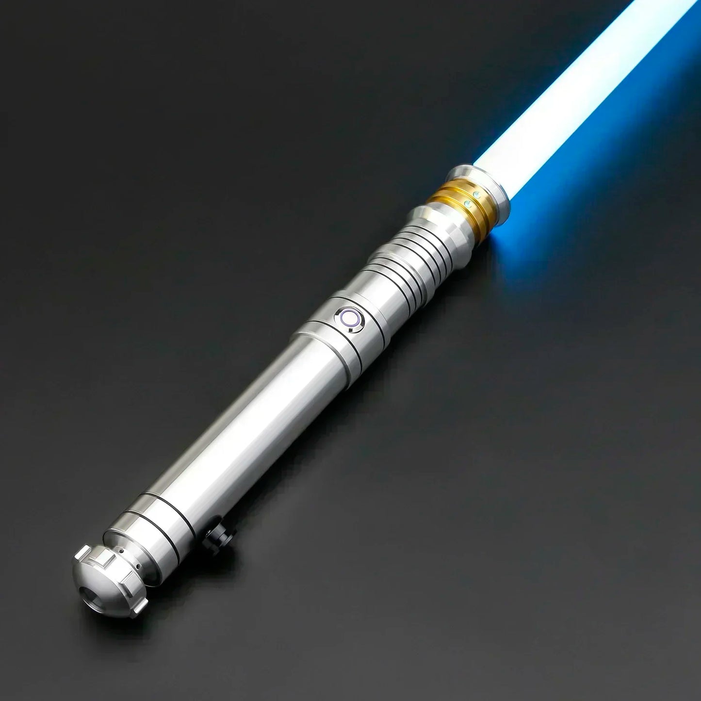 TXQSABER Heavy Dueling RGB Lightsaber NeoPixel SNV4 Smooth Swing Metal Hilt with Strap Blaster Force Jedi Cosplay Toys for Adult