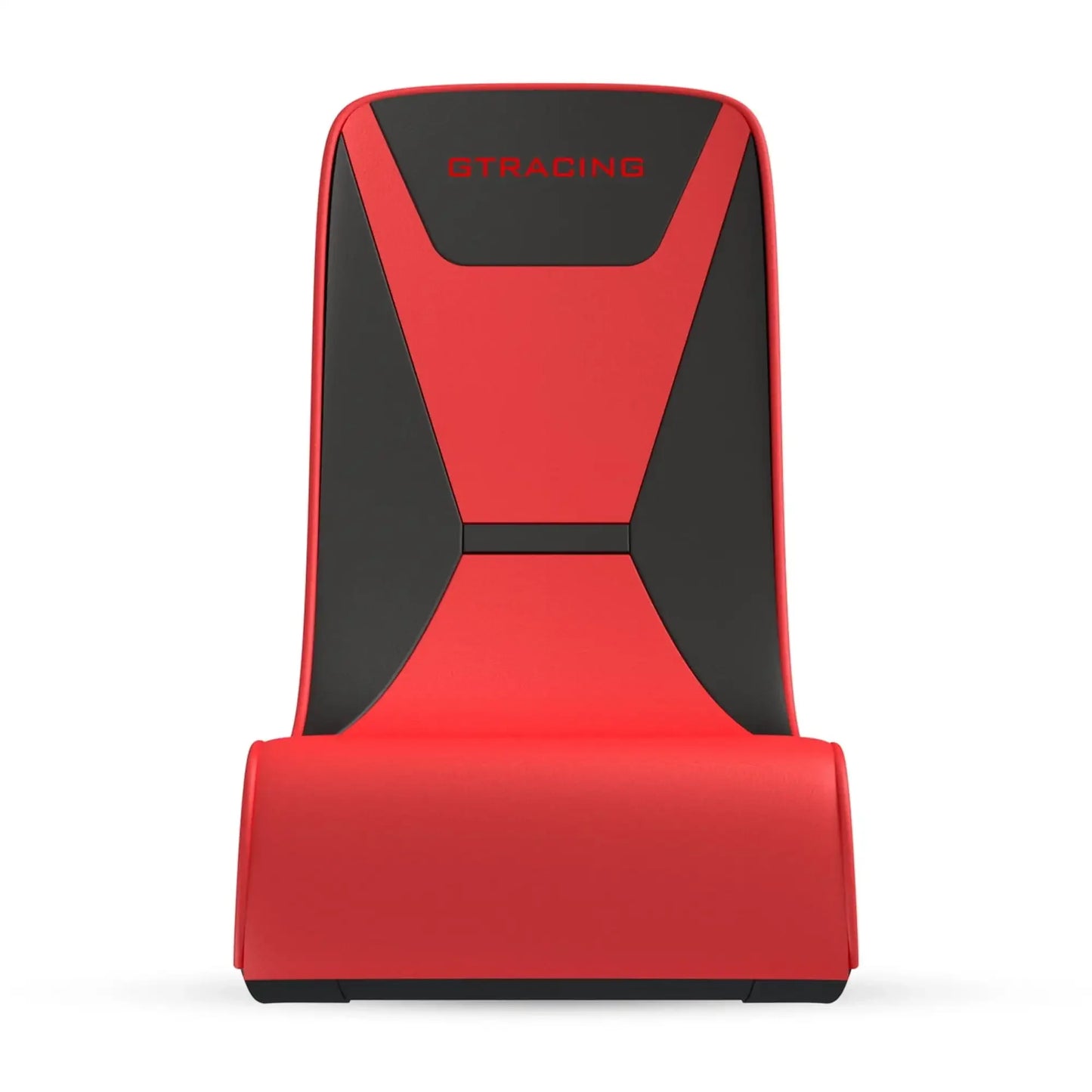 Faux Leather Floor Rocker Video Gaming Chair, Red