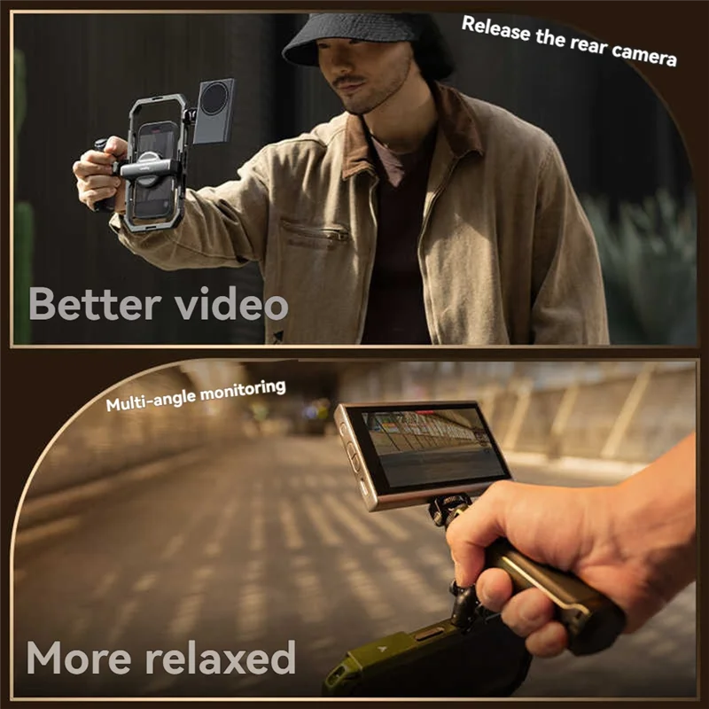 -A96Z Wireless Video Monitor Kit For Vlogging With Remote For Iphone & Android Phones