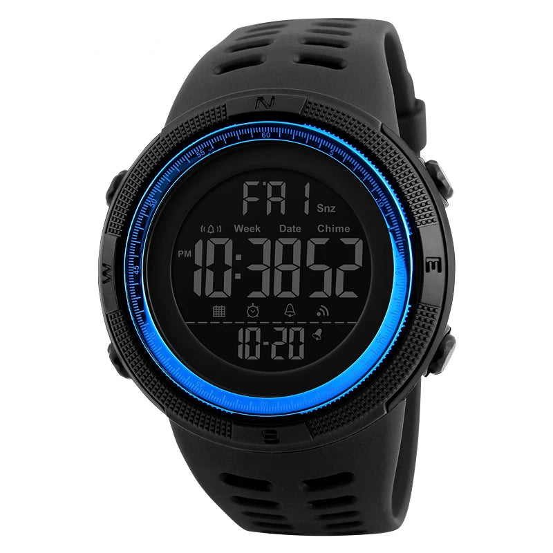 SKMEI Fashion Men Multifunction WatchesOutdoor Sport Watch Alarm Clock Chrono 5Bar Waterproof Digital Watch reloj hombre 1251