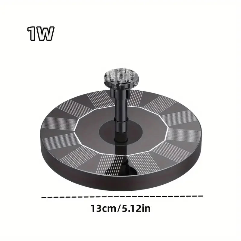 Outdoor Solar Birdbath Fountain Garden Decoration Floating Pool Garden Waterfall Fountain Decoration