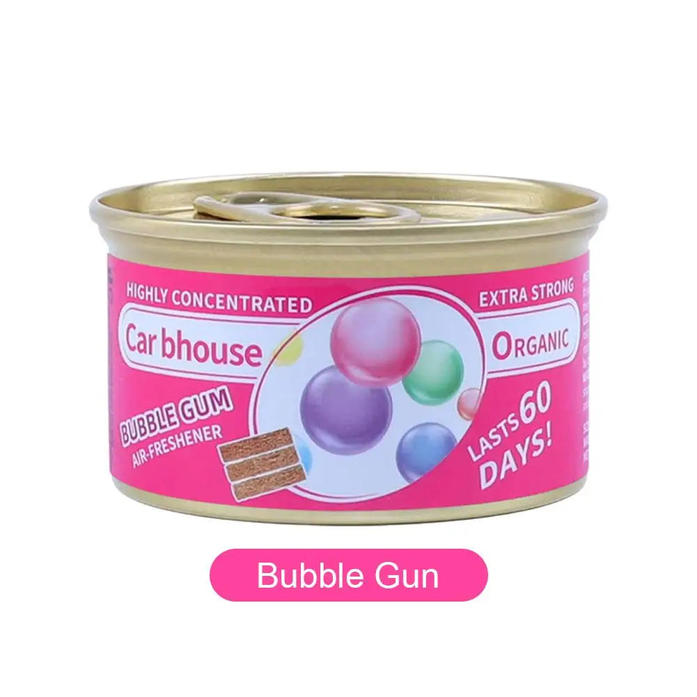 Car Air Freshener Bubble Gum Scent Organic Cans Odor Eliminator Essential Long-Lasting Strong Fragrance For Auto Home Closet