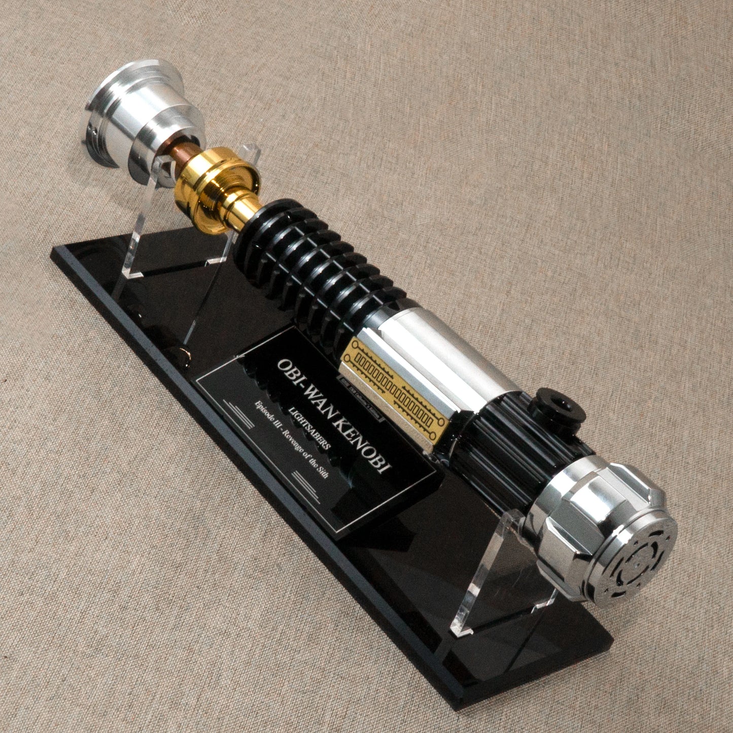 Obiwan EP3 Lightsabers collection display stand saber nameplate acrylic material 89sabers ELFsaber TXQsaber LGTsaber Can be used