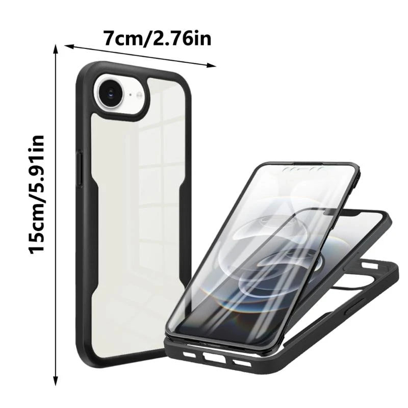 TPU Phone Case with Complete Edges protections Shock Absorbing Case for Phone 16e