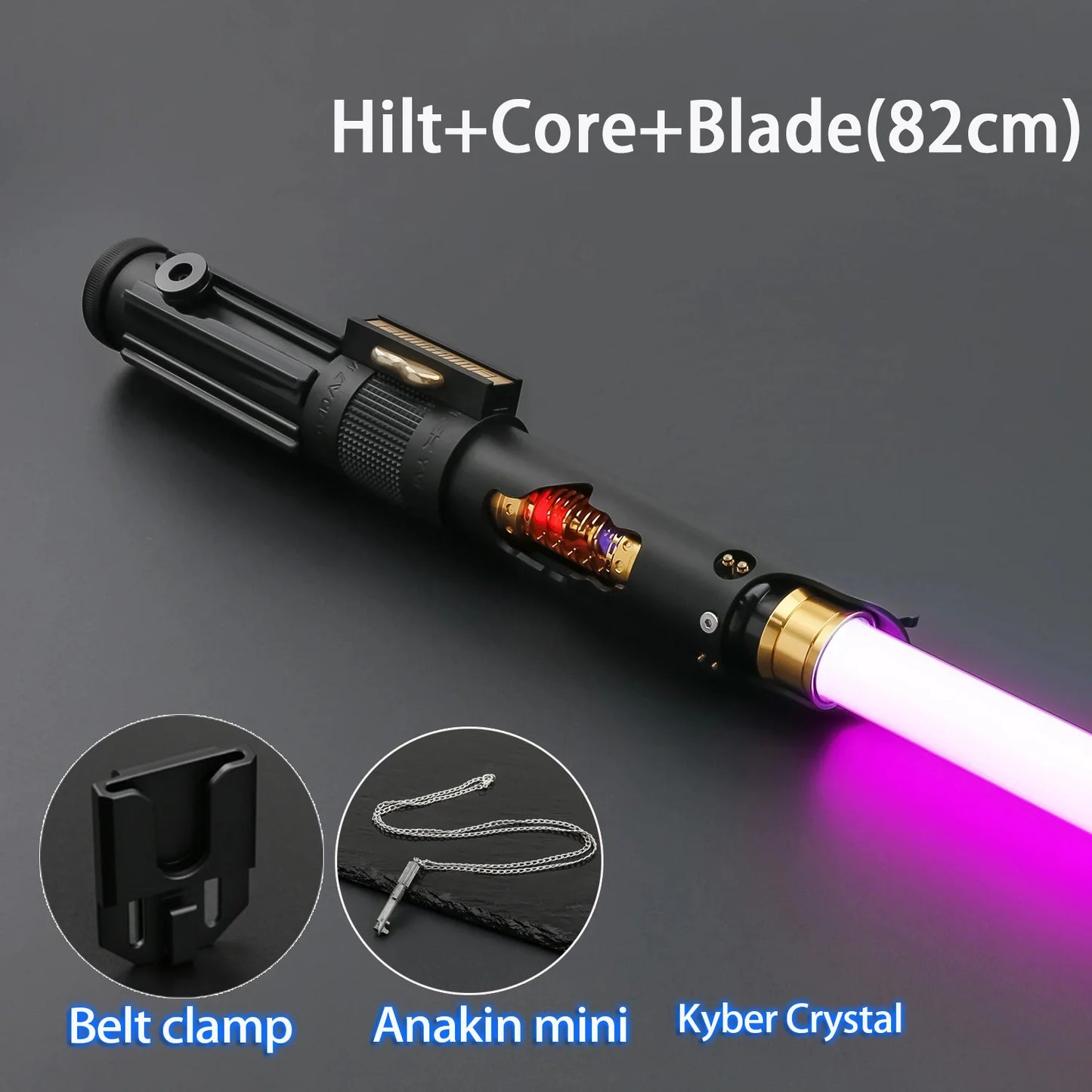 TXQSABER High Quality Anakin Series Replica Lightsaber Metal Hilt Heavy Dueling RGB Pixel Laser Sword 27 Sets Soundfonts Cosplay