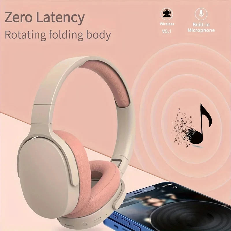 Original P2961 Wireless Headphones Bluetooth Fashion 5.3 Earphone For Samsung iPhone Stereo HIFI Headset Game Earbuds With Mic