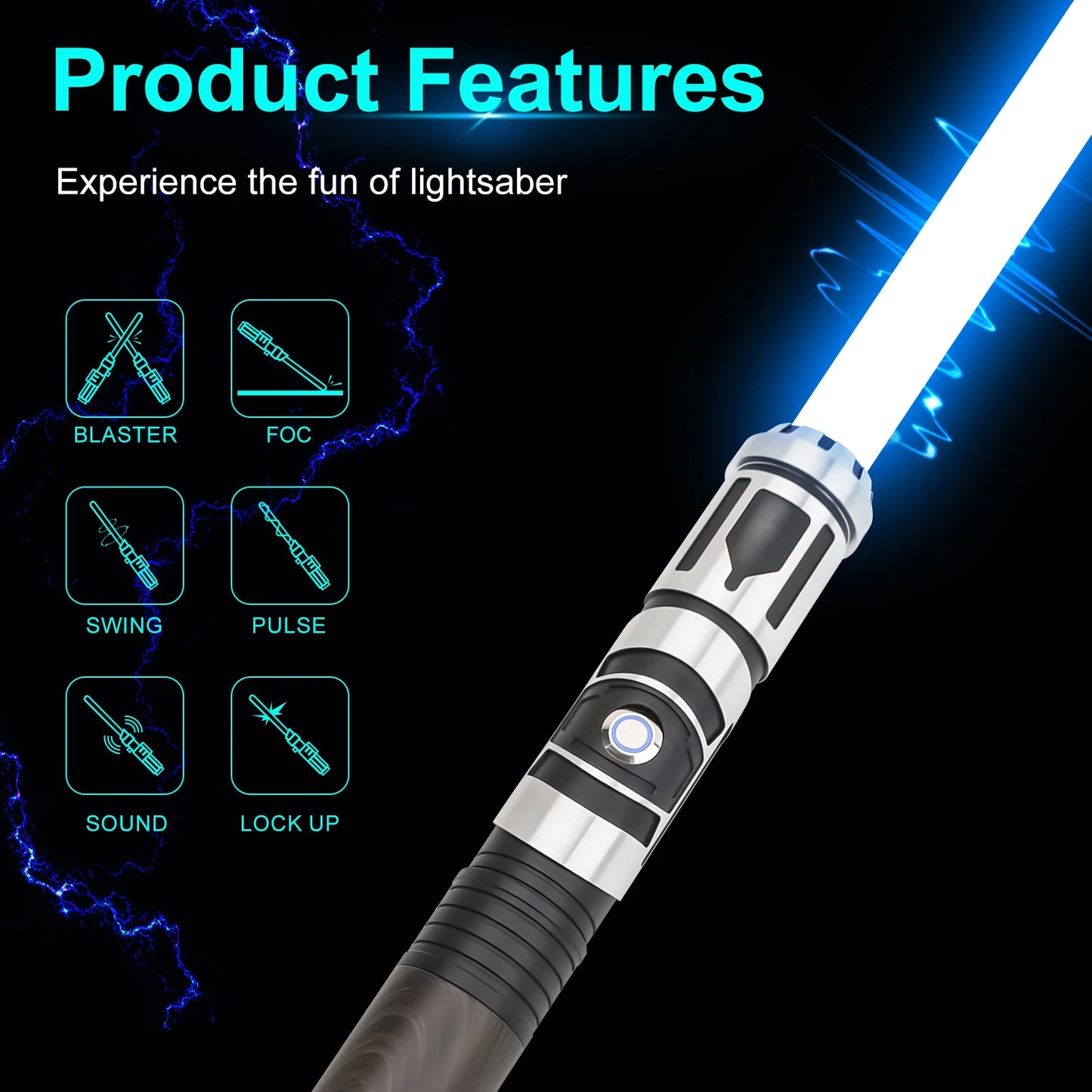 TXQSABER Heavy Dueling Lightsaber Neo Pixel SNV4 Smooth Swing Metal Hilt Laser Sword Blaster Force Cosplay Toys 1977saberfeast