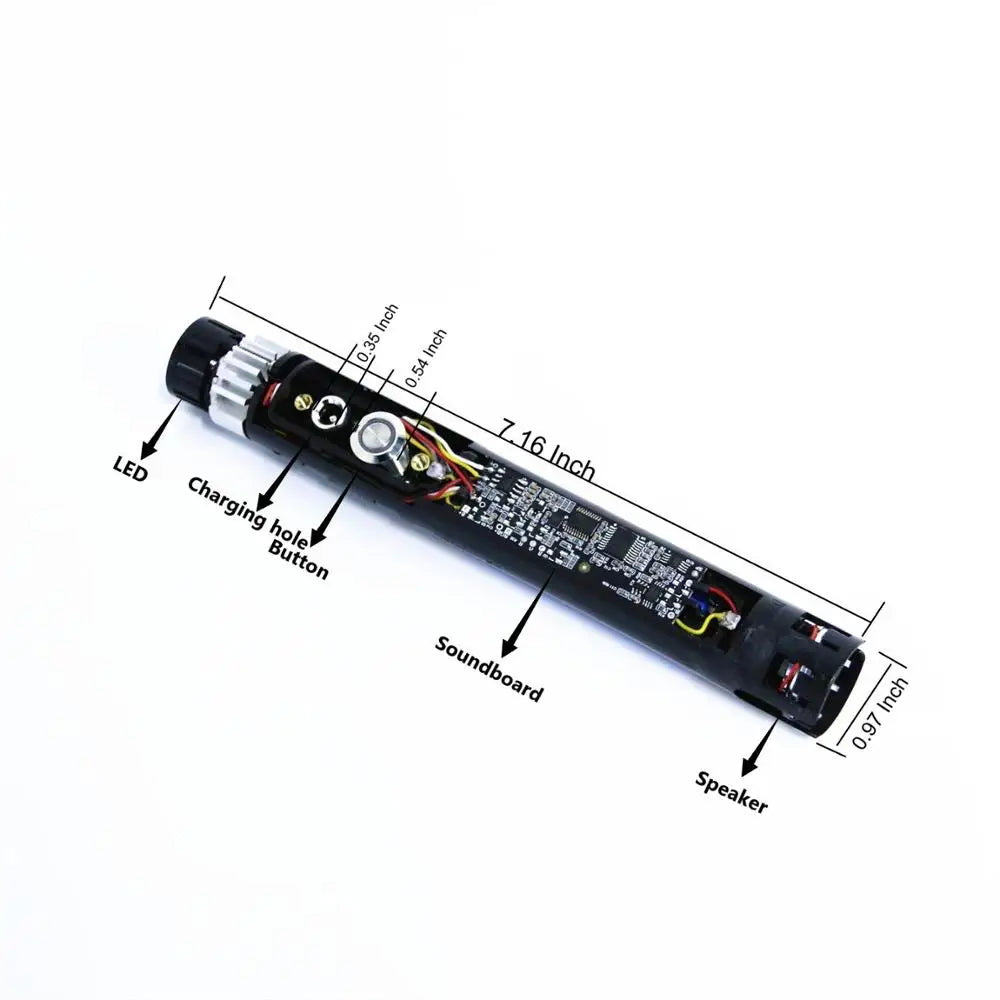 TXQSABER Lightsaber Soundboard Core RGB Neopixel Smoothswing Blaster 16 Soundfonts Electronic Replacement Chassis Laser Saber