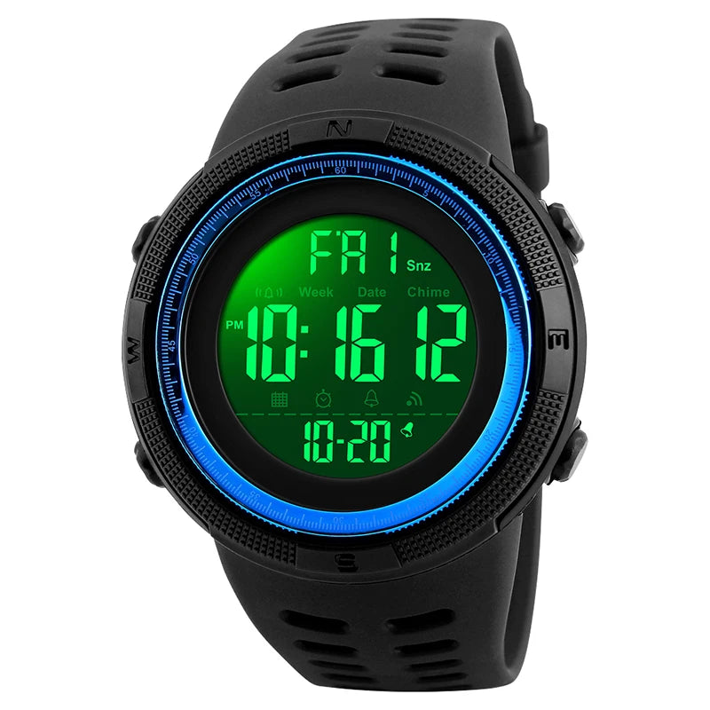 SKMEI Fashion Men Multifunction WatchesOutdoor Sport Watch Alarm Clock Chrono 5Bar Waterproof Digital Watch reloj hombre 1251