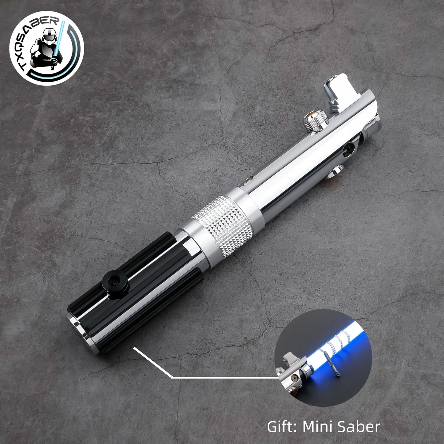 TXQSABER Anakin SE Luminous Toy Lightsaber Smooth Swing Combat Skywalke Gift JEDI Sword Metal Saber Force Glow Proffie SNV4