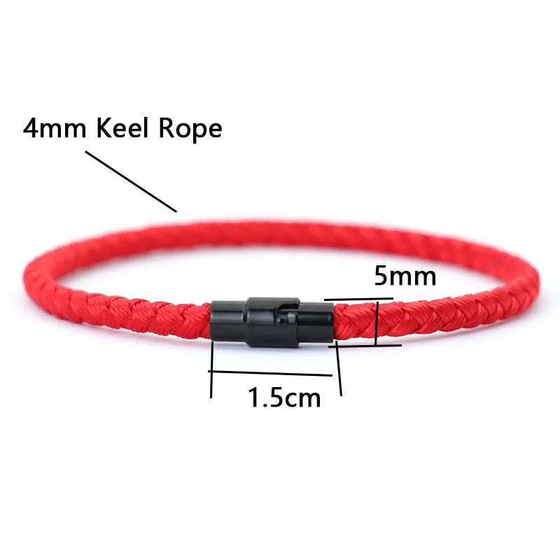 Grade A Keel Rope Bracelet Men Femme Lucky Red Thread Braclet Attract Mirco Magentic Couple Braslet Wealth Prosperity Brazalete