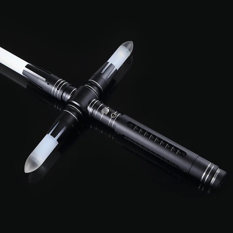 Yanqing Kylo Cross RGB Lightsaber Metal Hilt With 10 Set Sound Fonts Ren Smoth Swing Heavy Dueling Pixel Laser Sword Toys