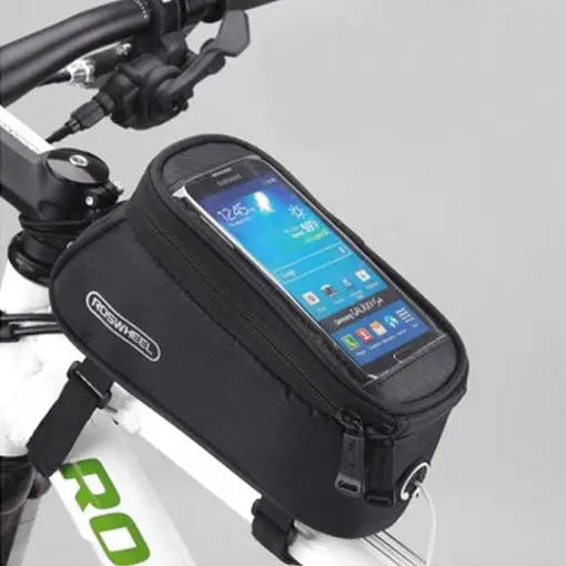 12496 BICYCLE BAGS CYCLING BIKE FRAME IPHONE BAGS  HOLDER PANNIER MOBILE PHONE BAG CASE POUCH