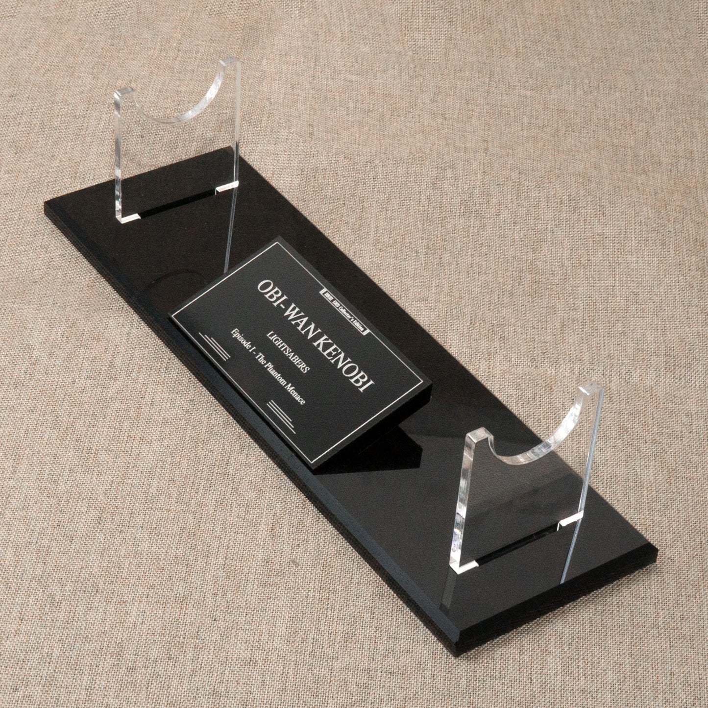 Obiwan EP1 Lightsabers collection display stand saber nameplate acrylic material 89sabers ELFsaber TXQsaber LGTsaber Can be used