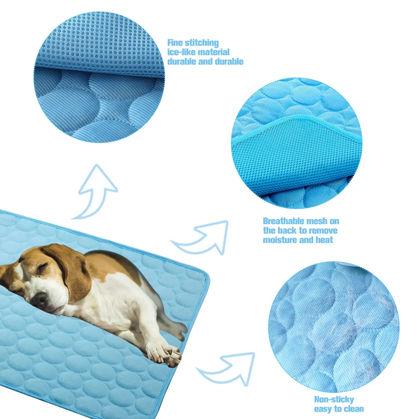 NEW Pet Cooling Mat Summer Cat and Dog Sofa Mat Soft Ice Silk Cold Feeling Nest Mat Summer Dog Cooling Mat Pet Products Dog Beds