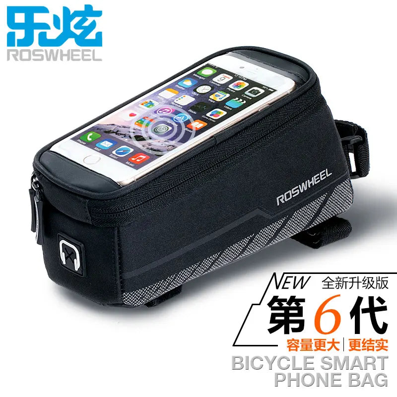 12496 BICYCLE BAGS CYCLING BIKE FRAME IPHONE BAGS  HOLDER PANNIER MOBILE PHONE BAG CASE POUCH