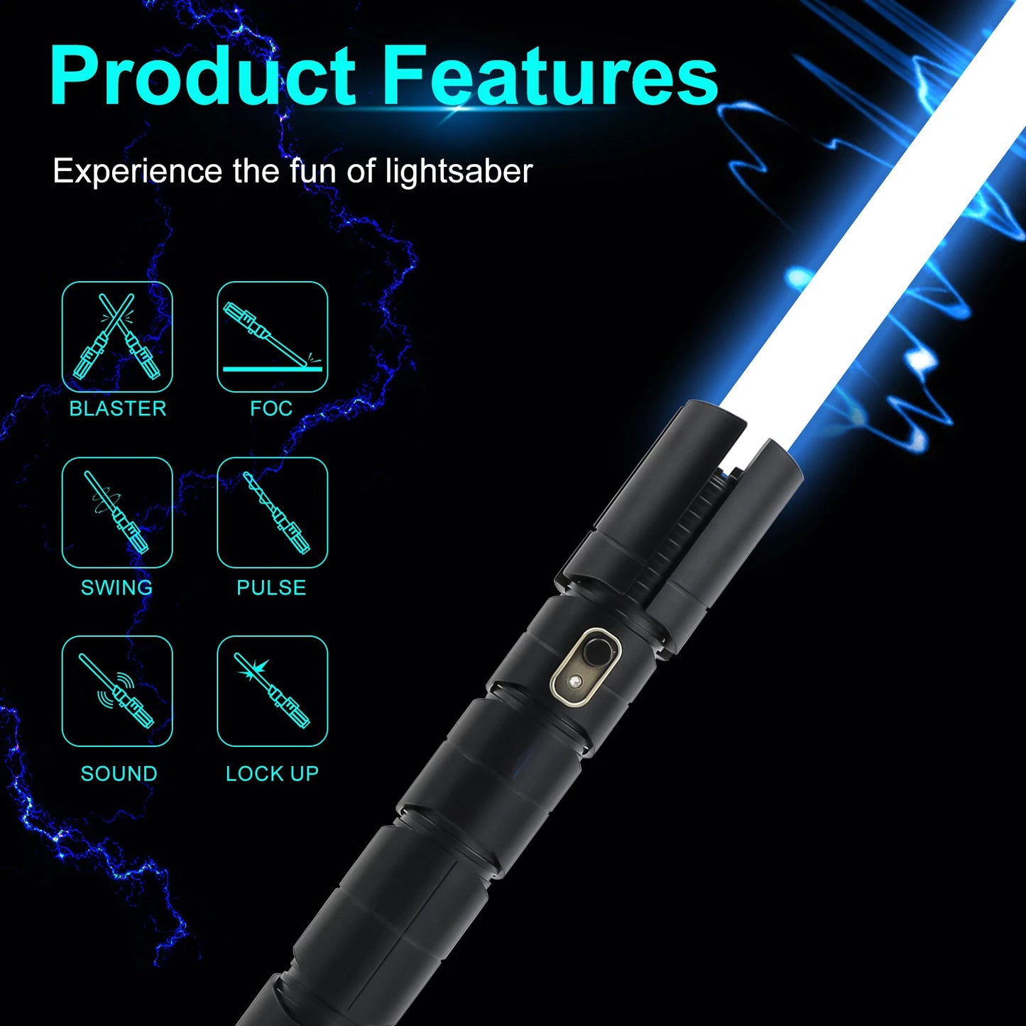 TXQSABER Lightsaber Neo Pixel SNV4 Pro Smooth Swing Metal Handle Blaster Force Laser Sword Cosplay Toys Replica Dark Sith Qimir