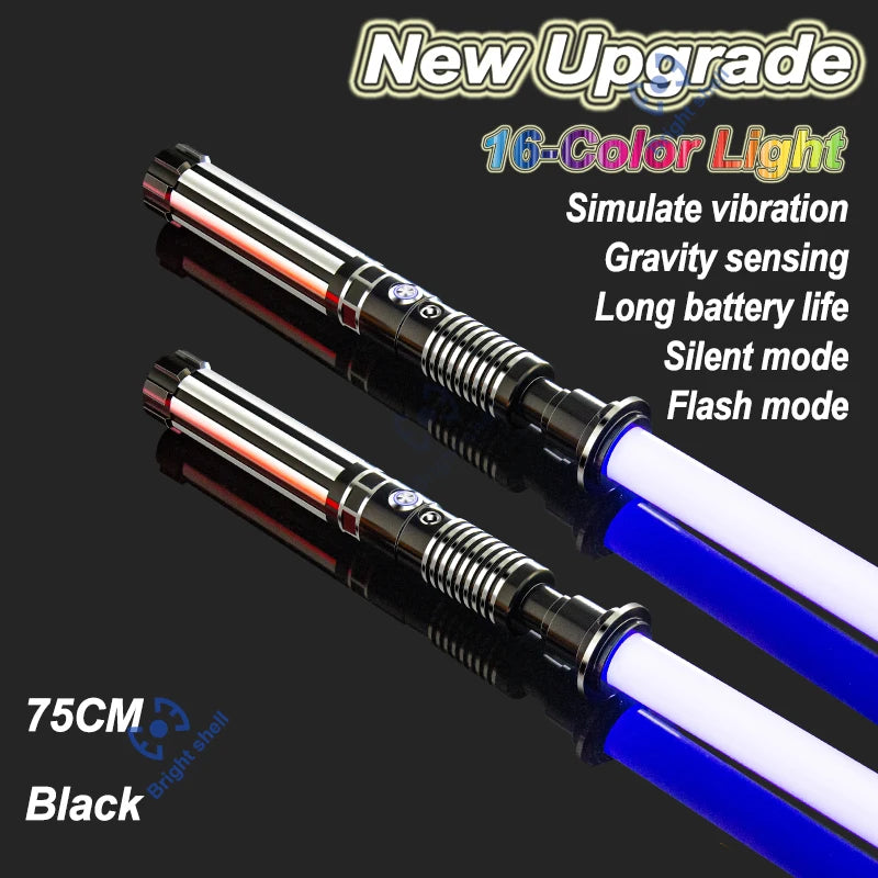 RGB Metal Lightsaber Laser Sword Toys Light Saber 15Color Change Kids Soundfonts Force FX FOC Blaster Toys Jedi Laser Sword Gift