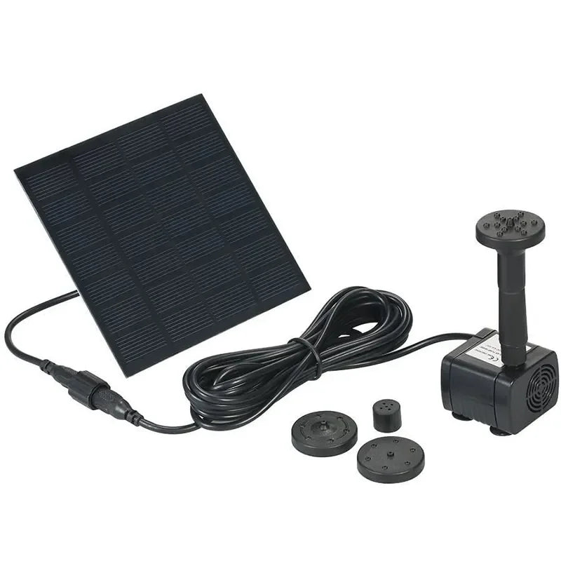 1PC Solar Fountain Pump Kit With Individual Solar Panels For Bird Bath Outdoor Pond Courtyard Garden And Fish Tank