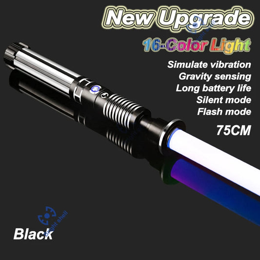 RGB Metal Lightsaber Laser Sword Toys Light Saber 15Color Change Kids Soundfonts Force FX FOC Blaster Toys Jedi Laser Sword Gift