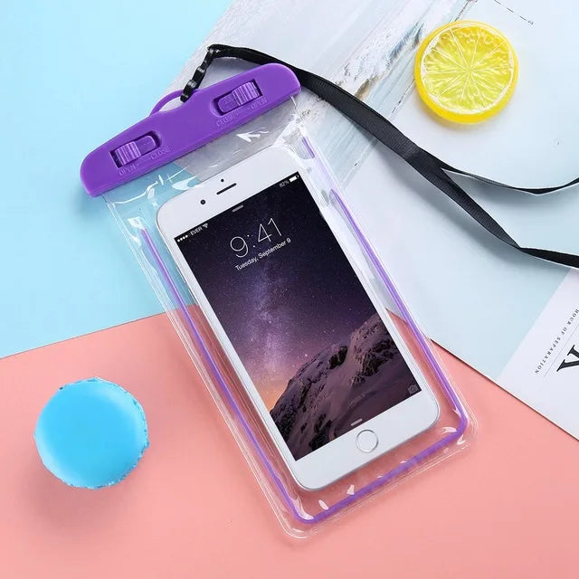 Universal Waterproof Phone Case Swimming Water Proof Bag Underwater Protector Pouch Cover For iPhone Samsung below 6.7" Phone