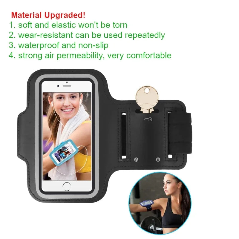 5-7inch Mobile Phone Armband Outdoor Sports Holder Gym Running Phone Bag Arm Band Cases for iPhone Samsung Xiaomi Redmi Holder