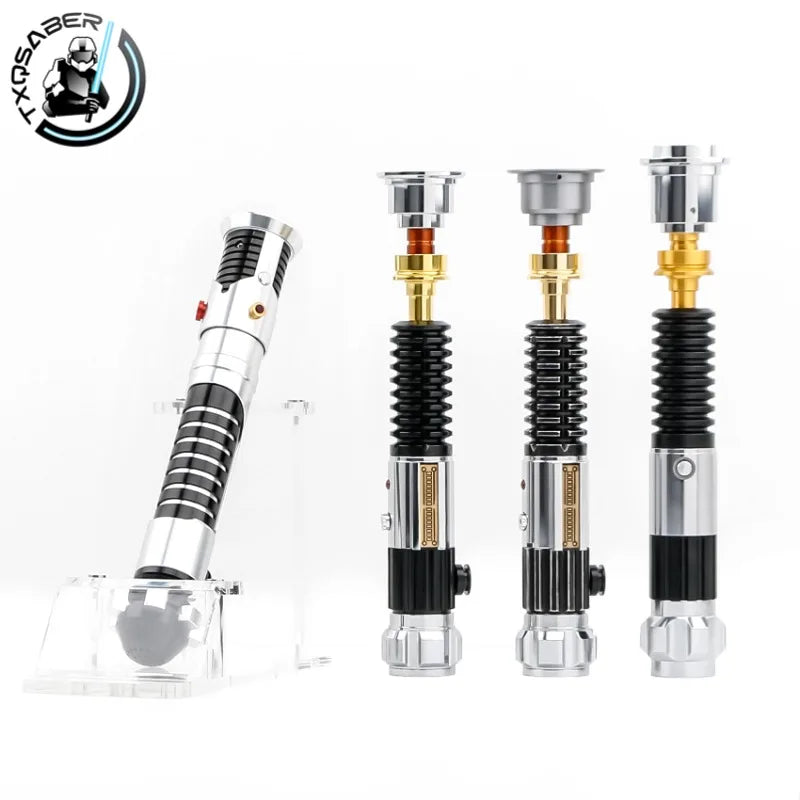 TXQSABER Metal Kenobi hilt Cosplay Toys Jedi Lightsaber Colloection Colors Changing Blaster Bluetooth Gesture Ignition-Only hilt