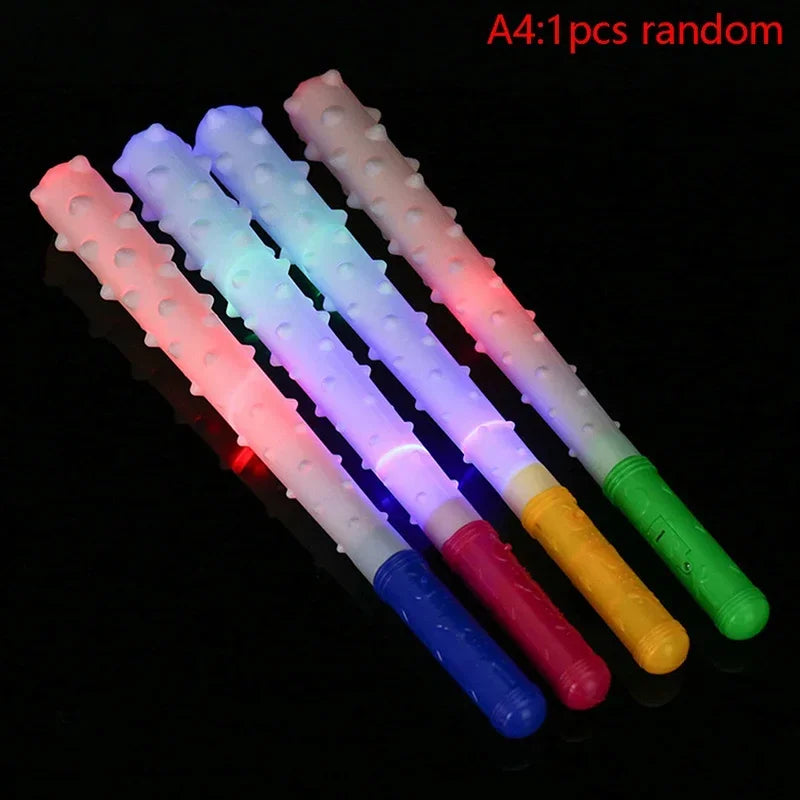 1PC LED Sword Light Up Toys Flashing Sticks Design Party Night Club Supply Kids Children Birthday Gift Accessories