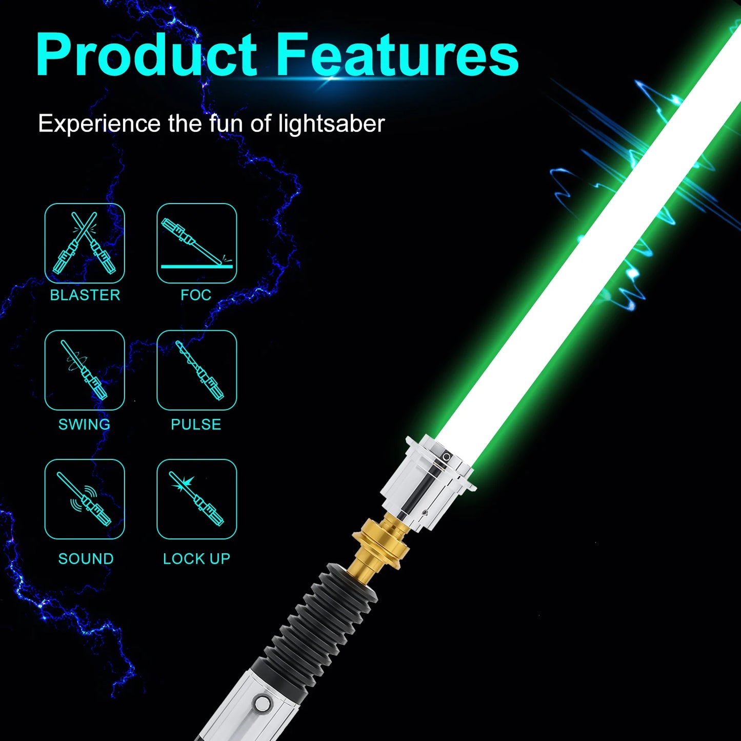 TXQSABER Obiwan Kenobi Lightsaber Neo Pixel SNV4 Proffie Smooth Swing App Control Metal Hilt Laser Saber Replica Cosplay Toys