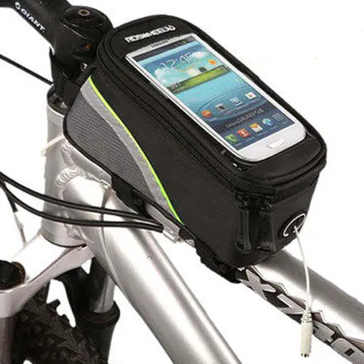 12496 BICYCLE BAGS CYCLING BIKE FRAME IPHONE BAGS  HOLDER PANNIER MOBILE PHONE BAG CASE POUCH