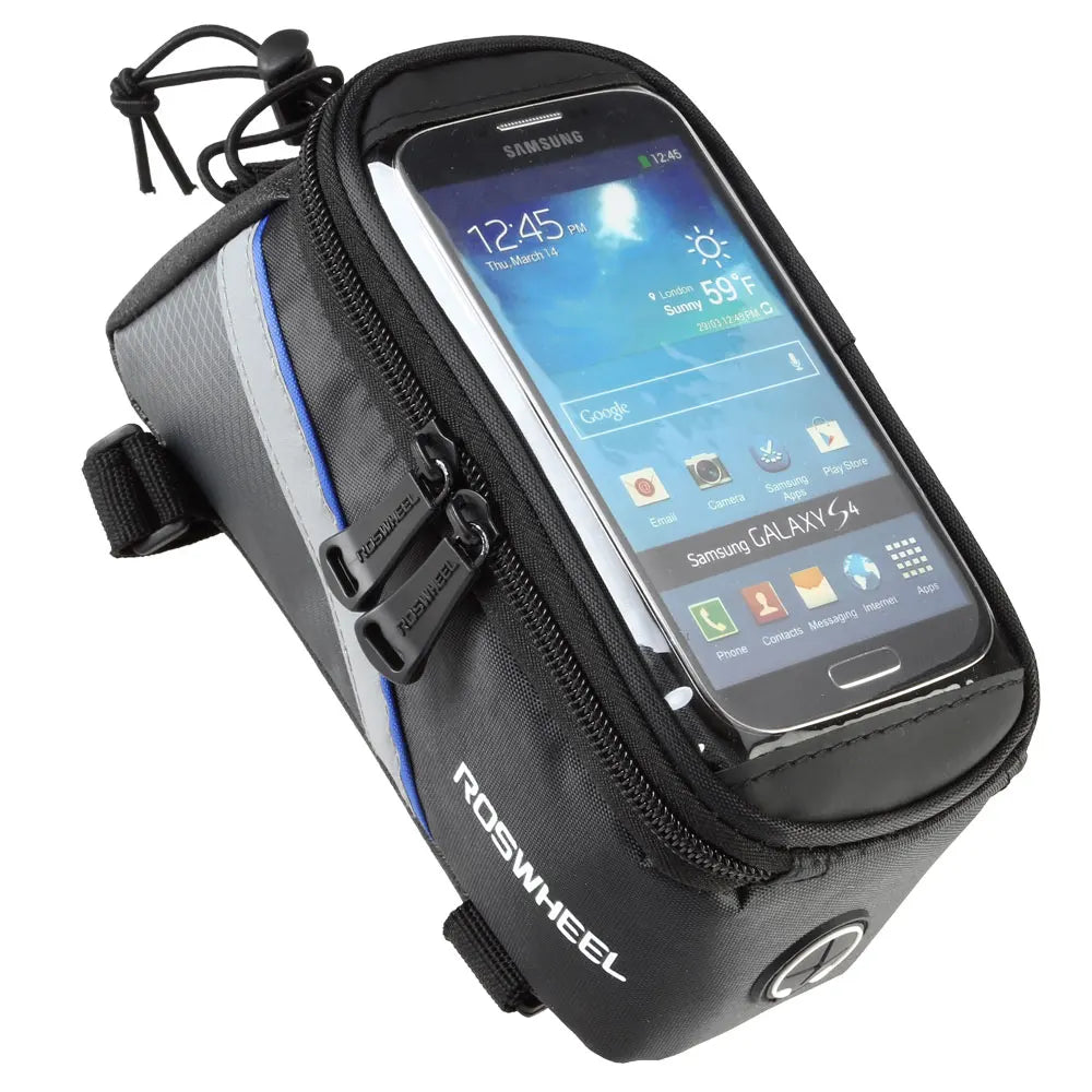 12496 BICYCLE BAGS CYCLING BIKE FRAME IPHONE BAGS  HOLDER PANNIER MOBILE PHONE BAG CASE POUCH