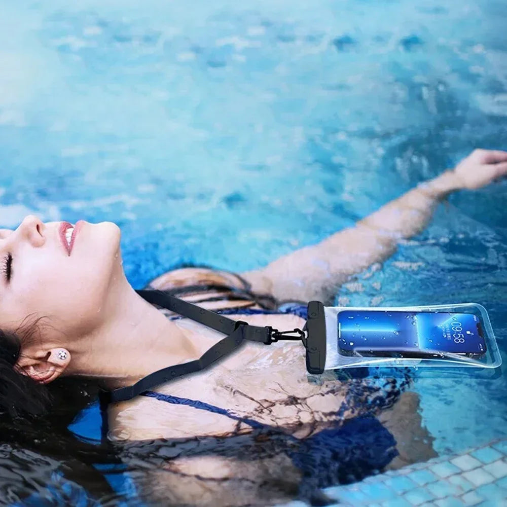 Universal Waterproof Phone Case Swimming Water Proof Bag Underwater Protector Pouch Cover For iPhone Samsung below 6.7" Phone